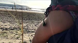 milf surprises me with public handjob in front of everyone