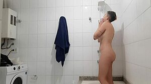 Woman Taking A Shower Is Recorded By Her Husbands Camera