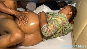 Beautiful cheating housewife with big natural tits and big black cock