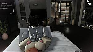 Having a great time with this bent-over prostitute in doggystyle 😏