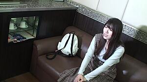 Wow, stunning Japanese beauty squirts and screams during wild pussy licking!  