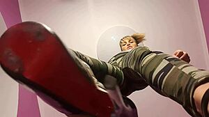 Put On His Knees Ask To Jerk Off Under The Bill And Eat His Sperm