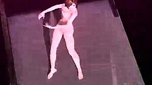 hey, sakine meiko in nostalogic project diva shows off her big tits and ass nude.