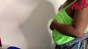 In 4K, the African horny landlady and big cock tenant explore spooning and doggystyle, screaming in missionary orgasms.