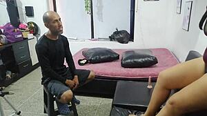 I fucked her tight ass in cowgirl until creampie cumshot