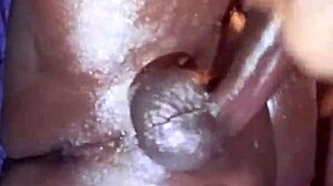 Chocolate bbc with sexy moans, multiple cum shots!