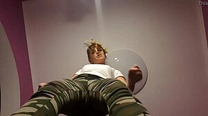 Put On His Knees Ask To Jerk Off Under The Bill And Eat His Sperm