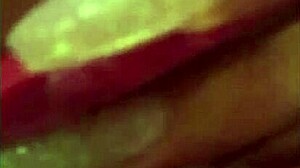 I'm watching this beautiful latina masturbate with her dildo in my bed.