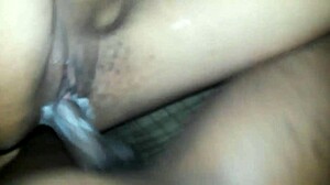 Intense fucking with my wet ass ex, ending in cum