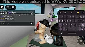 Gothic busty in threesome at parents' house, Brookhaven style!