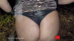 Thefarmer discovers thick sexy bitch wandering at night and fucks her hard