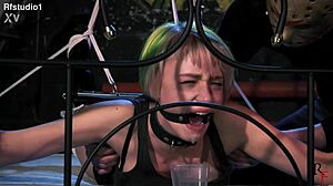 Astrid Gets Punished with Ass Spanking for Curiosity