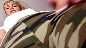 Put On His Knees Ask To Jerk Off Under The Bill And Eat His Sperm