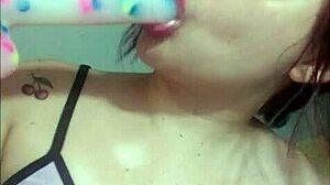 Beautiful Young Girl Teaches Lip Techniques.