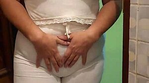 Friend's Mom Catches Me with Her Thong, Sucks Me Off