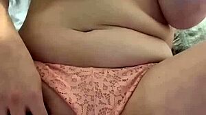 Amateur Stuffing Panties in Pussy