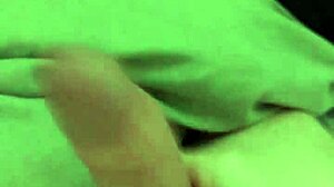 she's naked and sensually masturbating with her monster cock, feeling every inch in her homemade session