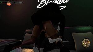 second life black guy fucks asian woman hard on the couch