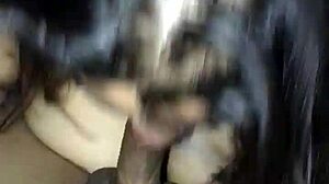 Nerd gives intense cheating blowjob.