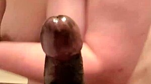 Big titty white girl casually gives handjob