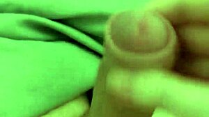 she's naked and sensually masturbating with her monster cock, feeling every inch in her homemade session