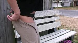 Daring Public Flashing Adventure With Big Tit Hottie In Lingerie