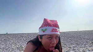 Valentina gets fucked on beach after party