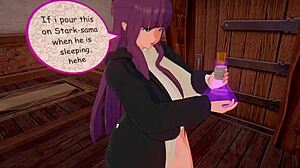 Ntr Frierens Potion With Monster Cock And Big Tits In 3D Cartoon