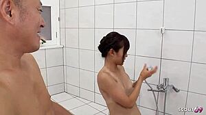 Japanese Teen Receives Body Massage Before Blowjob