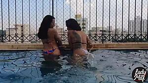 emotional lesbian sluts complain about husbands then have passionate sex in bed