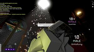 Roblox bends nun over for hardcore church fucking