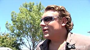 Watch Curvy MILF Alisandra Monroe Let Stranger Finger Her Asshole!