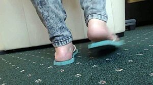 Check out these bbw feet in flip flops