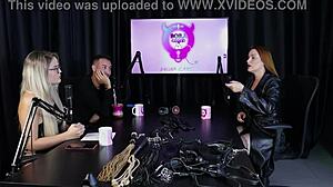 maisa pravo explores bdsm submission in sheer red lingerie