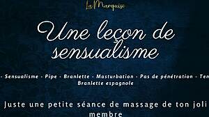 a lesson in sensuality with french audio and gentle handjob