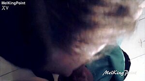 milf in latex gloves gives amateur blowjob sucking session