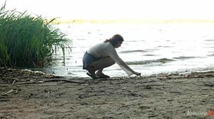 Teen redhead mia masturbates intensely