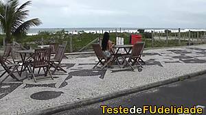 Picking Up Hot Brunette With Big Ass