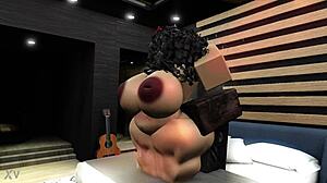 Chubby asian takes big black cock