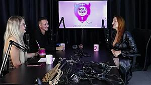 maisa pravo explores bdsm submission in sheer red lingerie