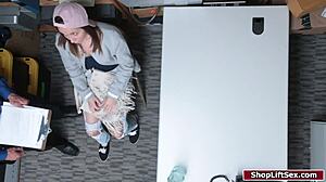 Teen Shoplifter Fucked In Officers Desk With Masturbation Hardcore Deepthroat