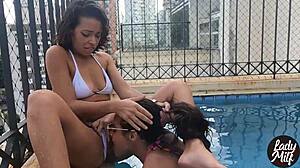 emotional lesbian sluts complain about husbands then have passionate sex in bed