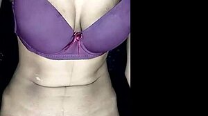 Asian girl becomes sex addict, taking loads on small tits.