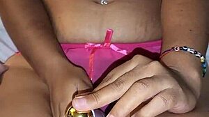 Watch this latina milf get cum on her ass