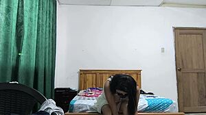 Busty Executive Chooses White Dress, Makes Sensual Movements Showing Vagina