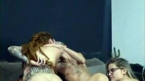 redhead with dreads rides friend while wife sucks me