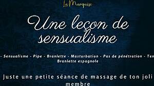 a lesson in sensuality with french audio and gentle handjob