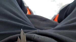 Man Jerks Off Riskily In Public Park