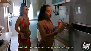 emotional lesbian sluts complain about husbands then have passionate sex in bed