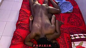 Phpikin dominates ebony roommate with blowjob and missionary